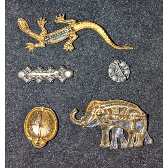Animal Brooch & Pin Mixed pieces -Vintage Animals and Crystal Designs - Picture 2 of 6